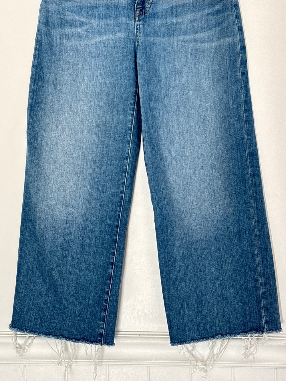 J Crew Slim Wide Leg Jeans Size 27 Petite Inseam 23 inches - Picture 4 of 16